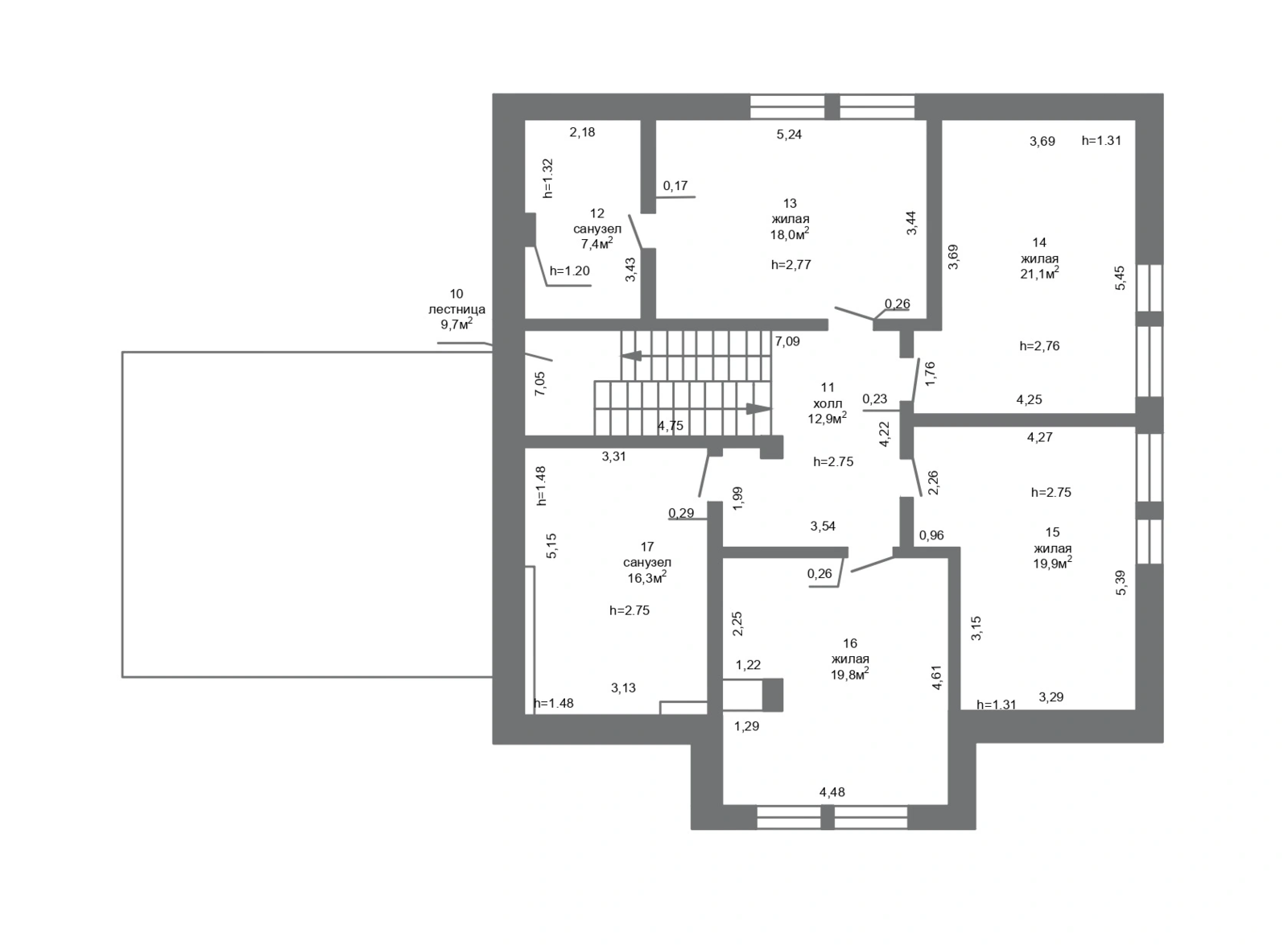 Снять 2-этажный дом в Колодищах, Минская область, пер. Богдановский, д. 6, 4000USD, код 4673 - фото 27