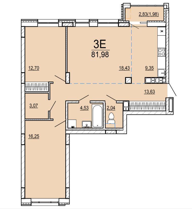 продажа квартиры, Минск, ул. Нововиленская, д. 63