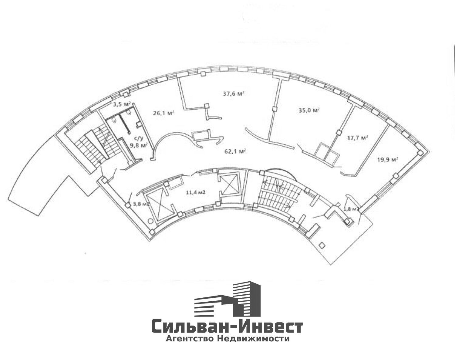 Снять офис на пр-т Независимости, д. 186 в Минске, 2287EUR, код 11091 - фото 32