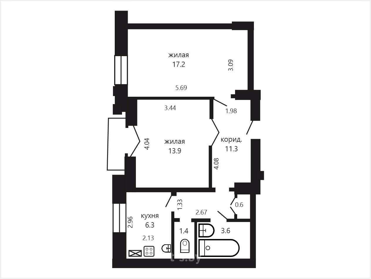 квартира, Минск, ул. Героев 120 Дивизии, д. 16 