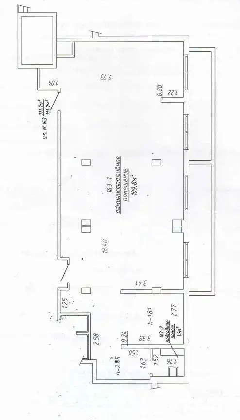 Помещение под сферу услуг в Минске, ул. Петра Мстиславца, д. 24, код 3722 - фото 2
