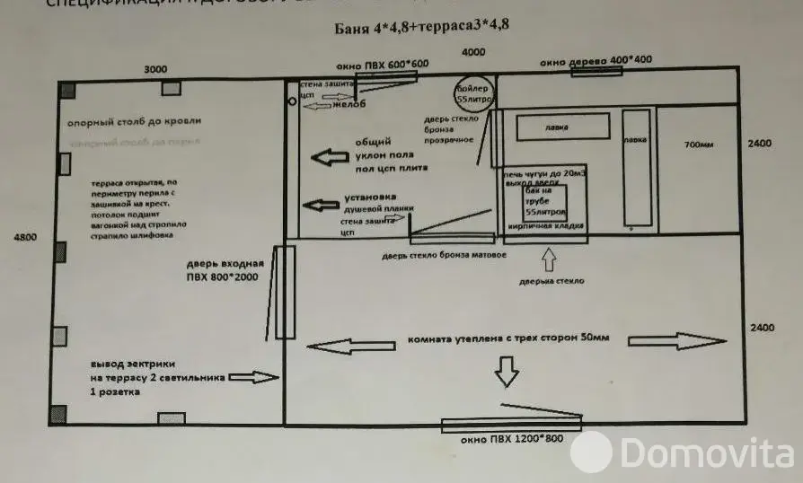 Купить 1-этажную дачу в Литвянке Минская область, 55200BYN, код 186004 - фото 19