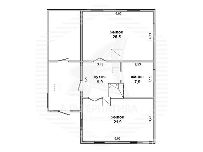 Продать 1-этажный коттедж в Медне, Брестская область , 28000USD, код 640588 - фото 2