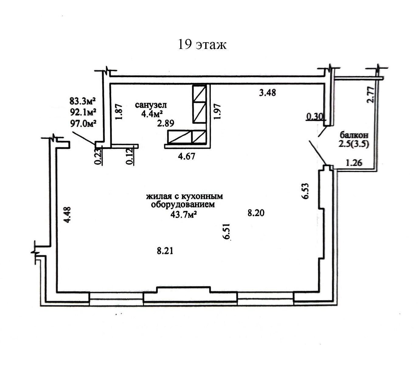 Продажа 3-комнатной квартиры в Минске, пр-т Дзержинского, д. 32, 154500 USD, код: 1092090 - фото 2