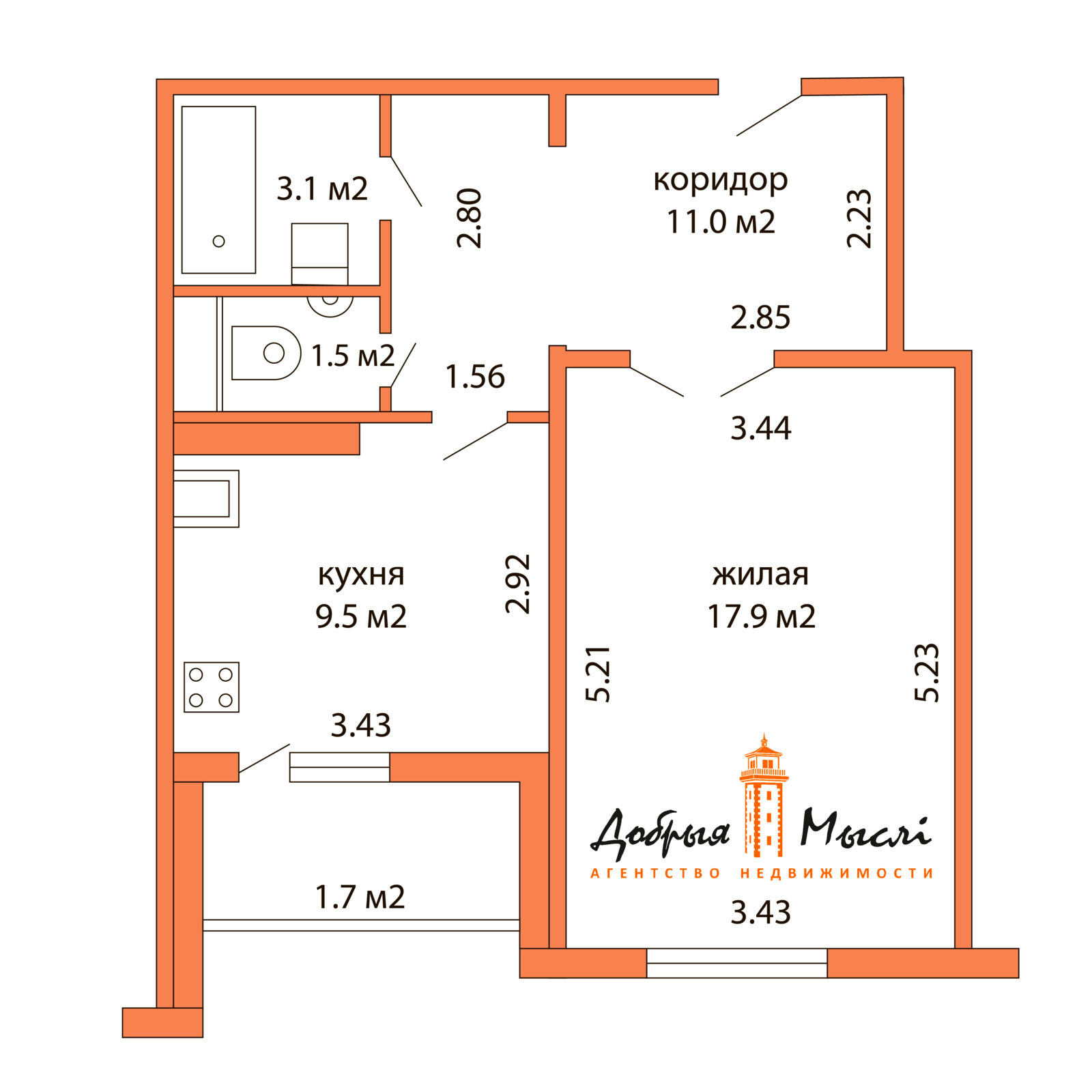 Снять 1-комнатную квартиру в Минске, ул. Чайлытко, д. 17, 450USD, код 148383 - фото 17