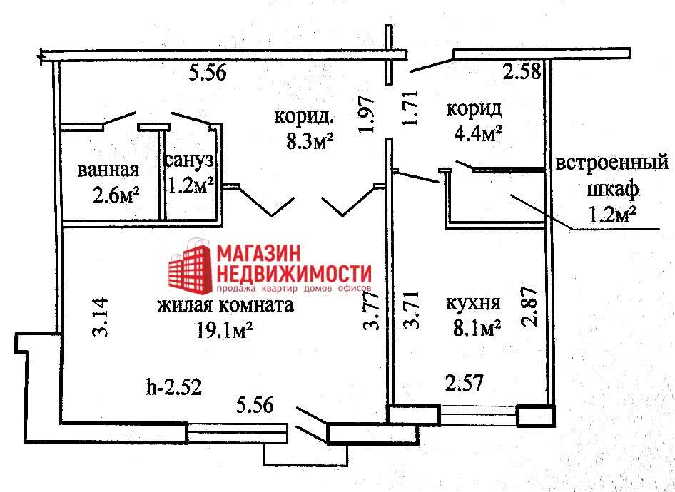 квартира, Гродно, ул. Врублевского, д. 35А в Ленинском районе