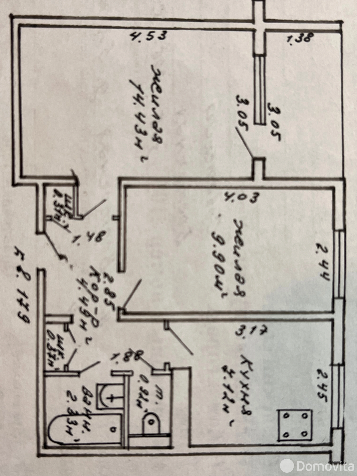 Снять 2-комнатную квартиру в Минске, ул. Восточная, д. 52, 380USD, код 149930 - фото 13