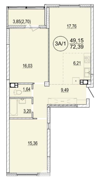 Купить 3-комнатную квартиру в Минске, ул. Грушевская, д. 21, 94575 USD, код: 1069584 - фото 3