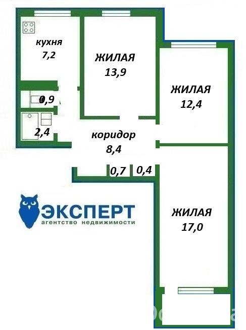 квартира, Минск, ул. Уборевича, д. 112, стоимость продажи 268 655 р.