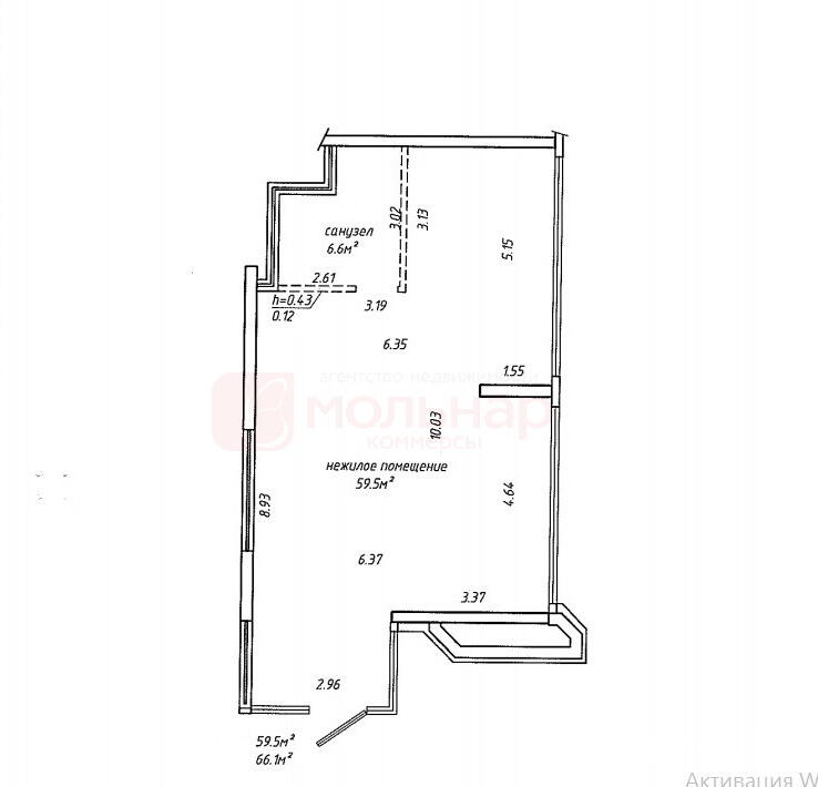 Снять торговое помещение на ул. Игоря Лученка, д. 7 в Минске, 1388EUR, код 965414 - фото 6