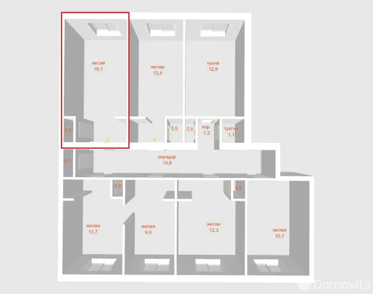 Продажа комнаты в Минске, ул. Пуховичская, д. 13, цена 29900 USD, код 7661 - фото 11