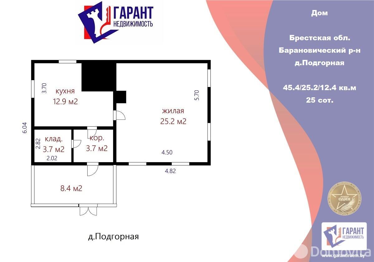 Цена продажи коттеджа, Подгорная, д. 12