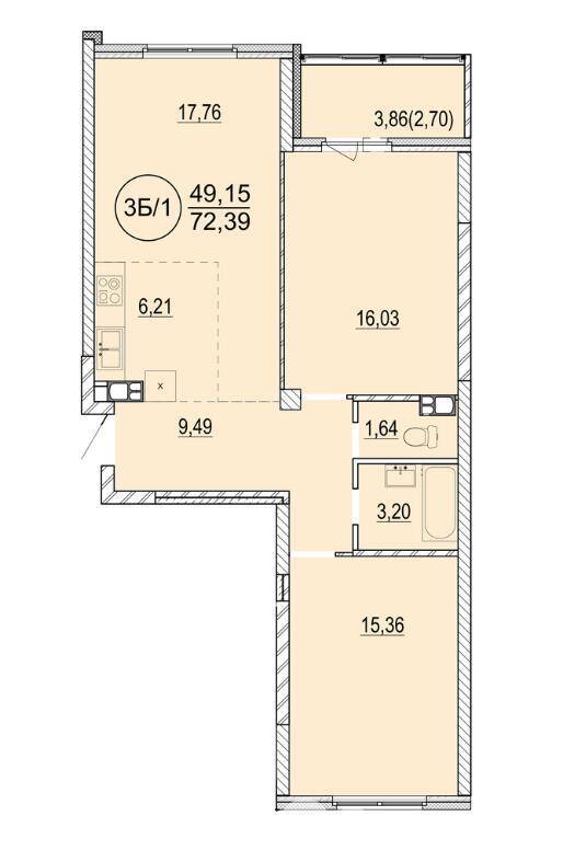 Стоимость продажи квартиры, Минск, ул. Разинская, д. 4