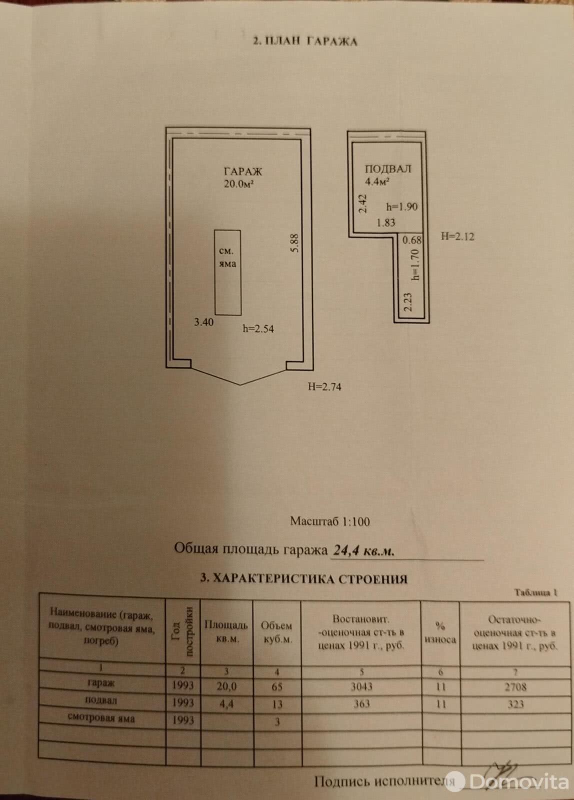 Стоимость продажи гаража, Минск, ул. Будславская, д. 7