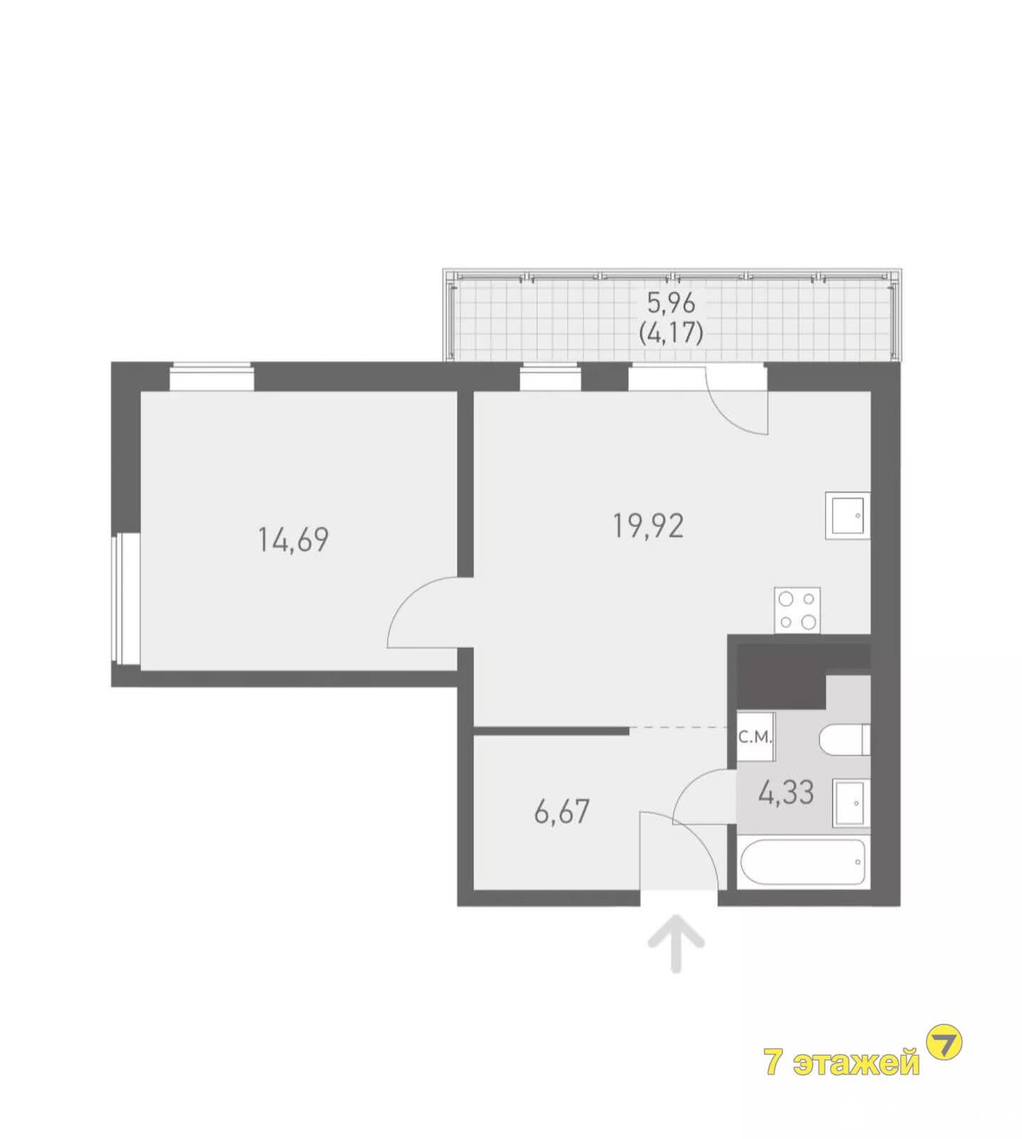 Продажа 2-комнатной квартиры в Копище, ул. Николая Камова, д. 7.36, 75705 USD, код: 996538 - фото 3