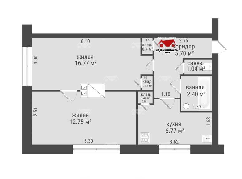 Стоимость продажи квартиры, Ошмяны, ул. Советская, д. 8