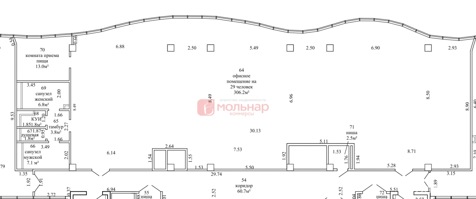 Снять офис на пр-т Победителей, д. 63В в Минске, 6129EUR, код 14265 - фото 11