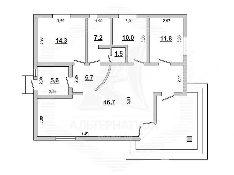 Купить 1-этажную дачу в Мирное Брестская область, 381737BYN, код 176761 - фото 27