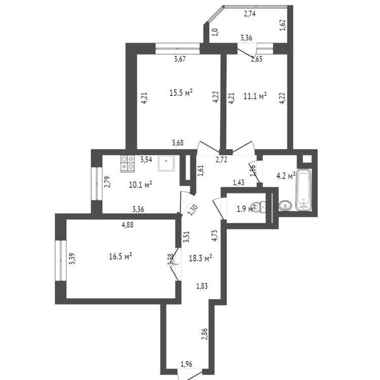 продажа квартиры, Минск, ул. Чичурина, д. 20