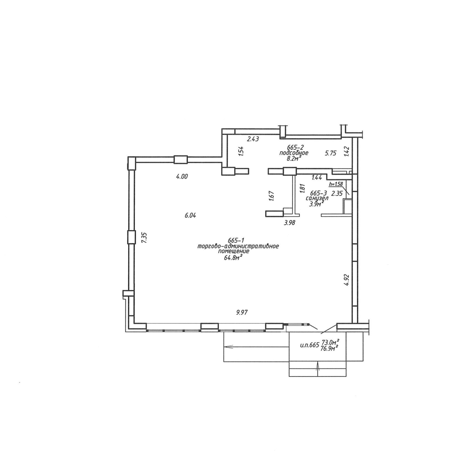 Аренда торговой точки на ул. Чюрлениса, д. 24 в Минске, 922EUR, код 968600 - фото 13