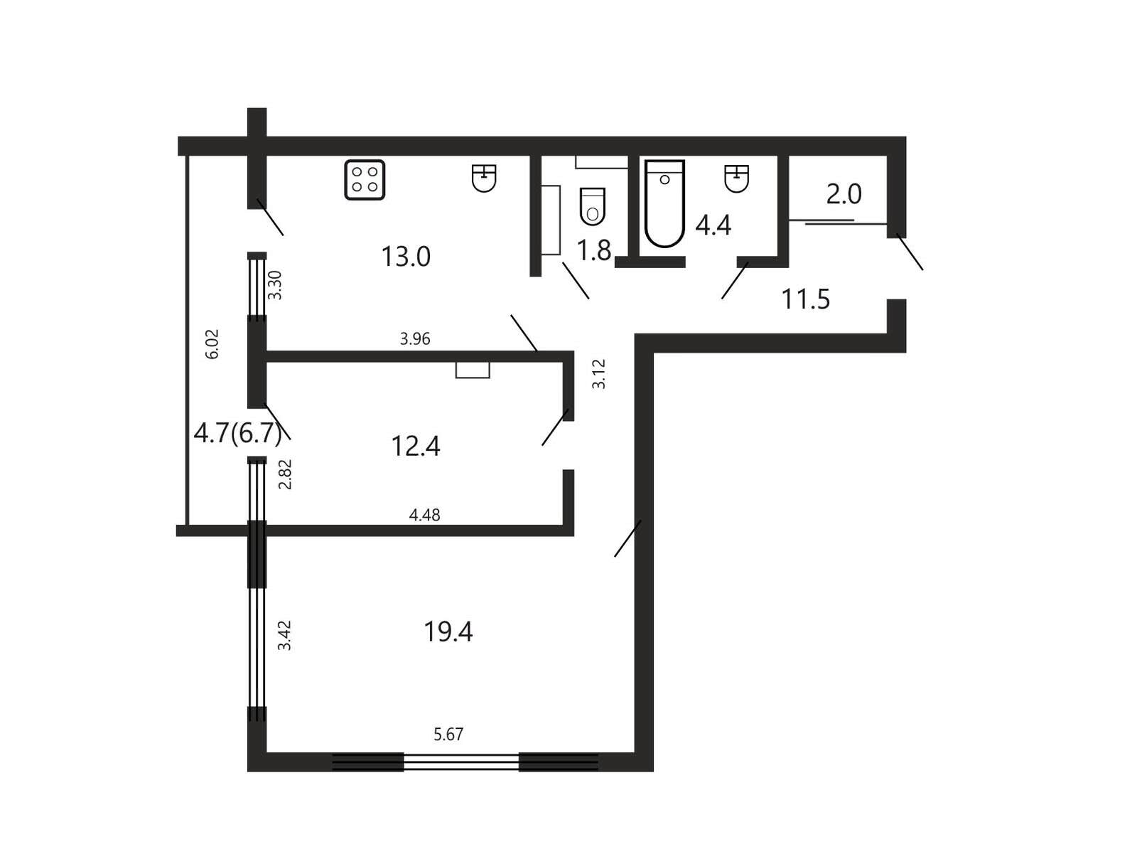 Продажа 2-комнатной квартиры в Минске, ул. Каховская, д. 17, 123000 USD, код: 1038324 - фото 2