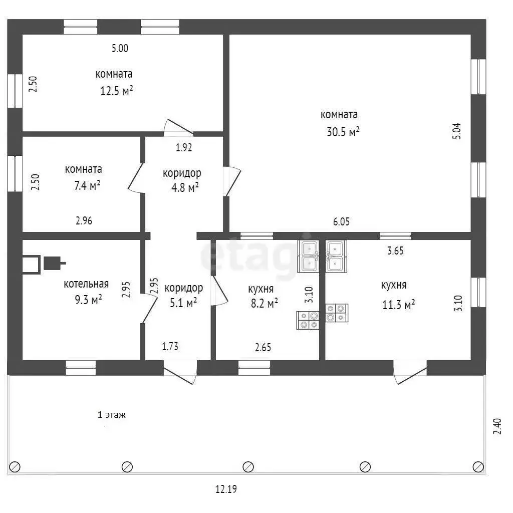 коттедж, Заславль, ул. Советская