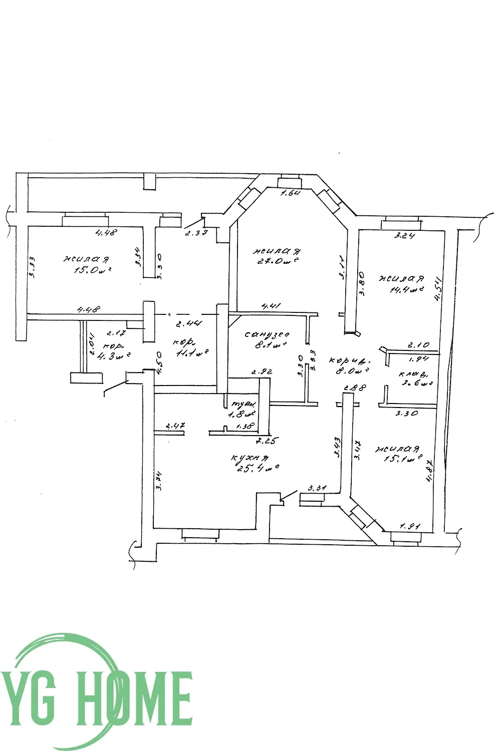 Снять 4-комнатную квартиру в Минске, ул. Гая, д. 4/2, 1500USD, код 147271 - фото 39