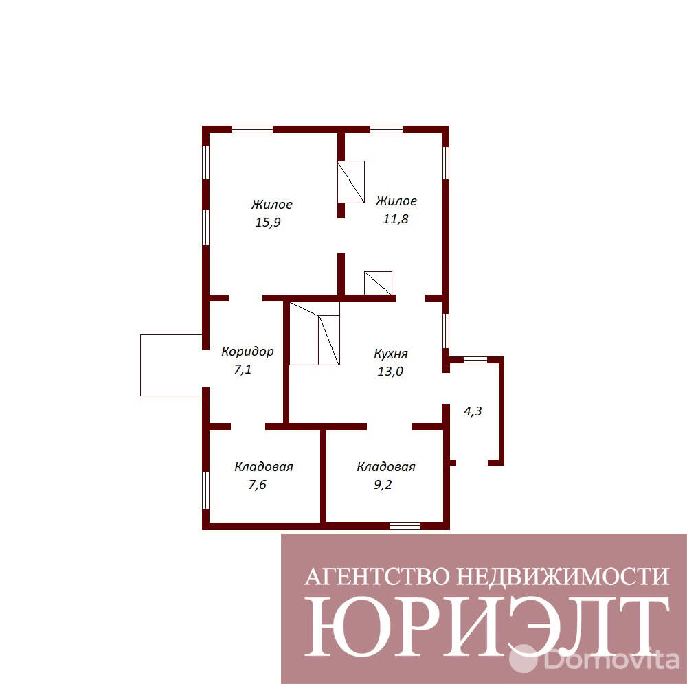 Продажа 1-этажного коттеджа в Станьковичах, Брестская область , 2200USD, код 637894 - фото 1