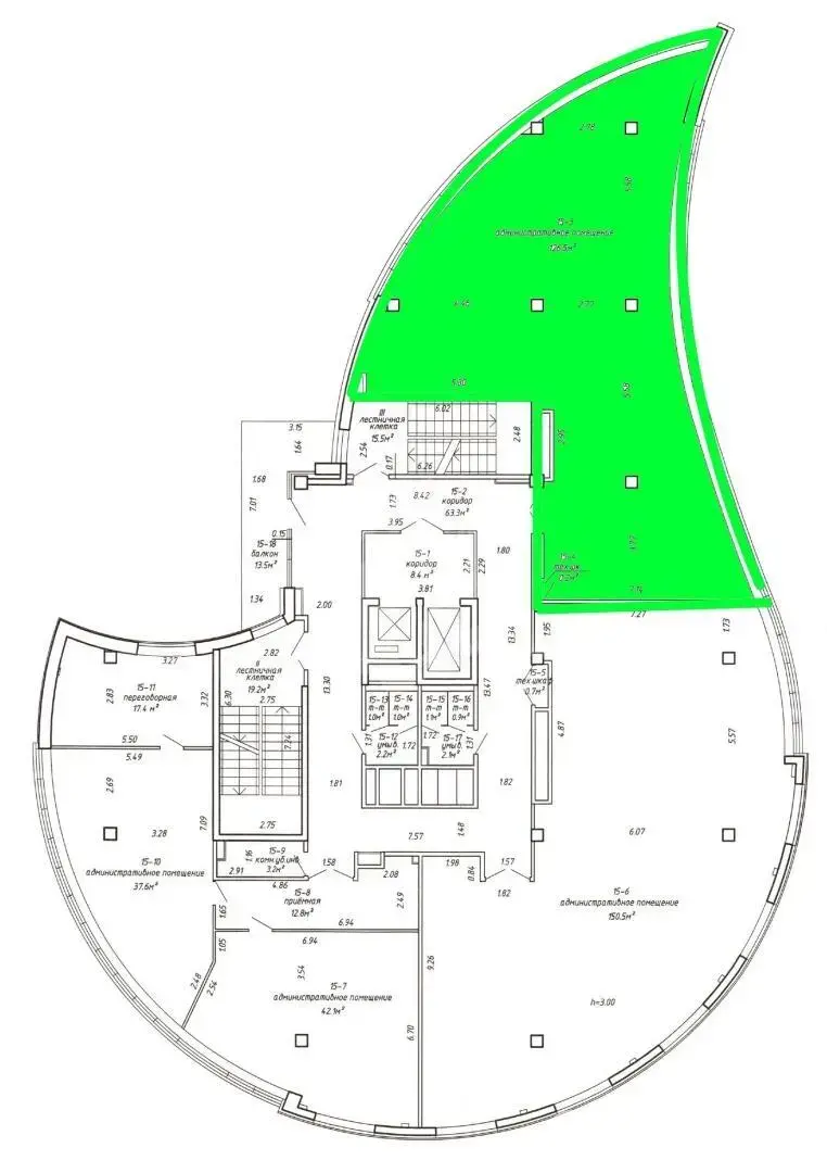 Стоимость аренды офиса, Минск, ул. Московская, д. 22