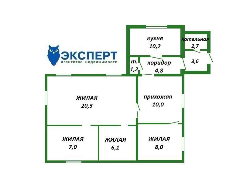 Продажа 1-этажного коттеджа в Логойске, Минская область ул. Банная, 43000USD, код 638564 - фото 6