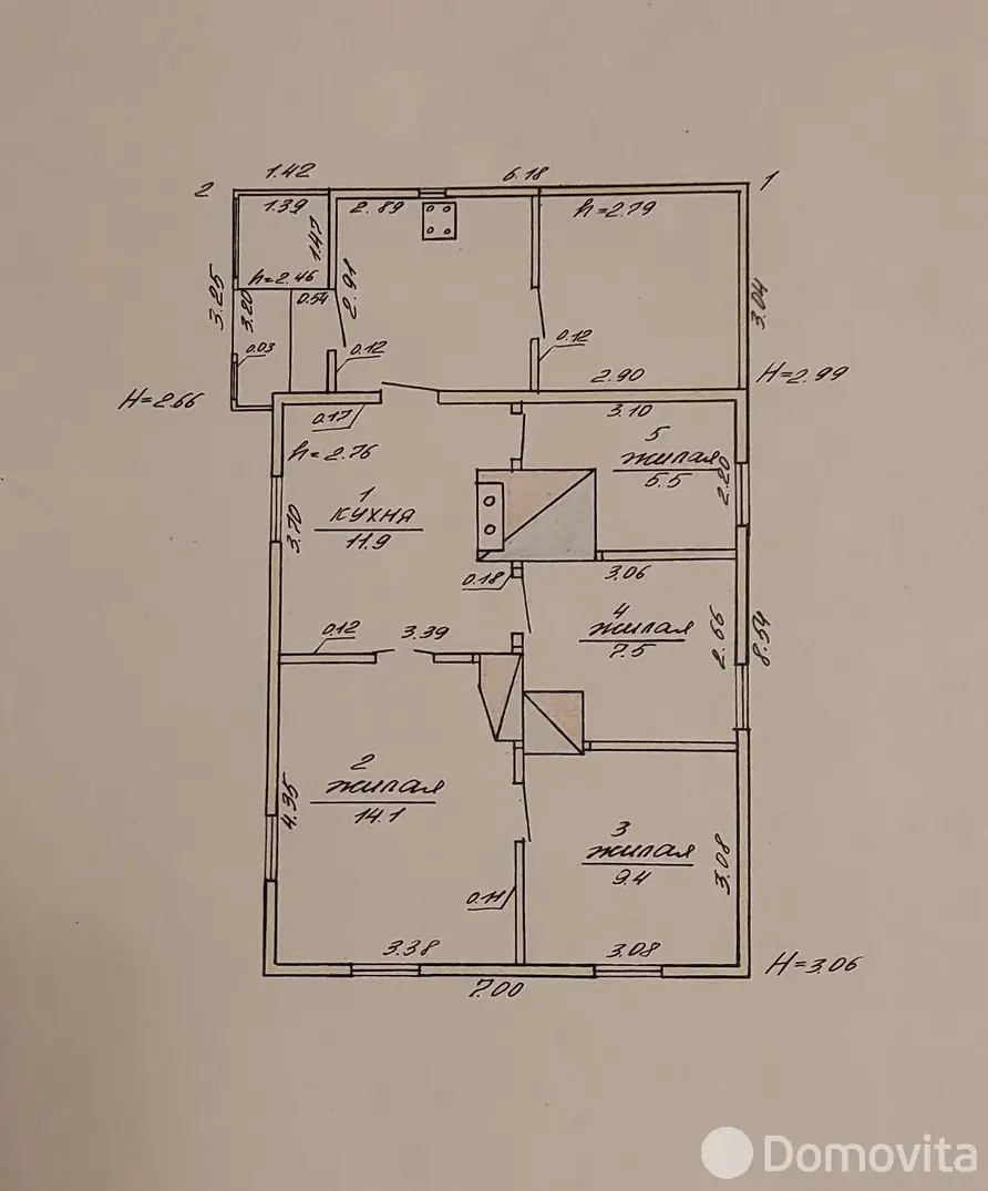 дом, Полторановичи, ул. Комарова, стоимость продажи 38 160 р.