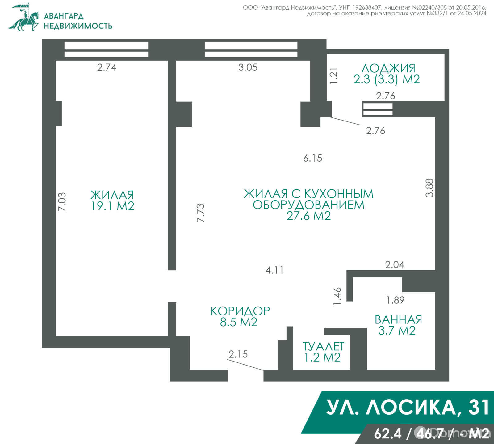 Цена продажи квартиры, Минск, ул. Маршала Лосика, д. 31