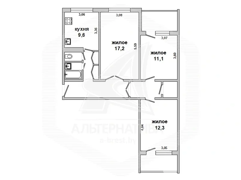 комната, Брест, ул. Куйбышева 