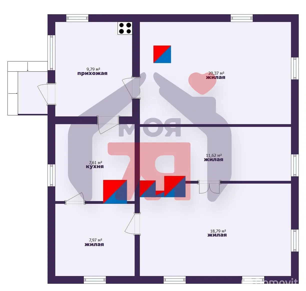 коттедж, Вилейка, ул. О.Кошевого, д. 22