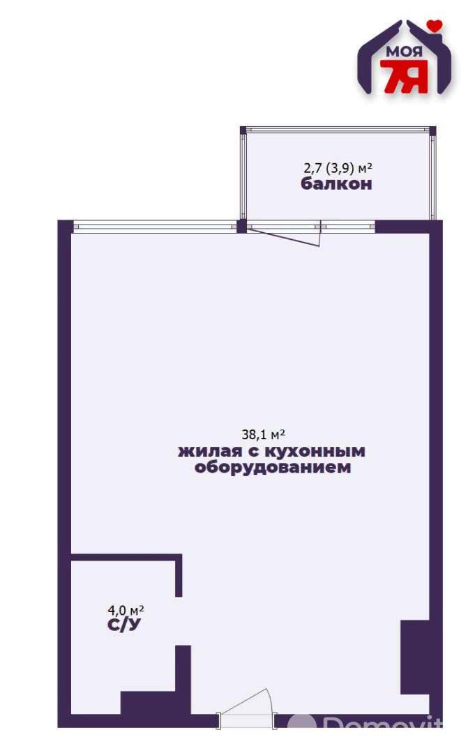 Продажа 2-комнатной квартиры в Минске, пр-т Мира, д. 16, 66900 USD, код: 1011287 - фото 5