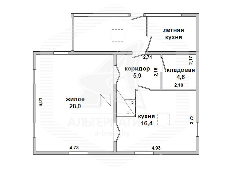 Продать 1-этажный коттедж в Кобелке, Брестская область , 19000USD, код 635508 - фото 1