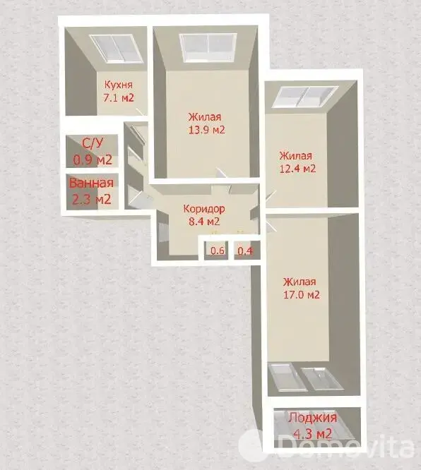 Купить комнату в Минске, ул. Нестерова, д. 82, цена 42000 USD, код 7609 - фото 13