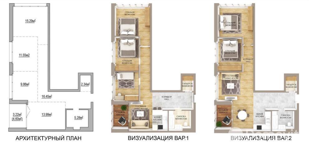 квартира, Минск, ул. Макаенка, д. 12/ж, стоимость продажи 384 649 р.