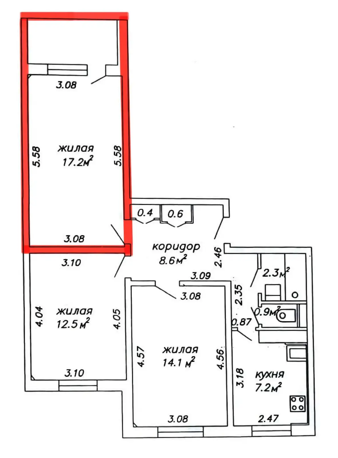 комната, Минск, ул. Пимена Панченко, д. 12, стоимость продажи 67 051 р.