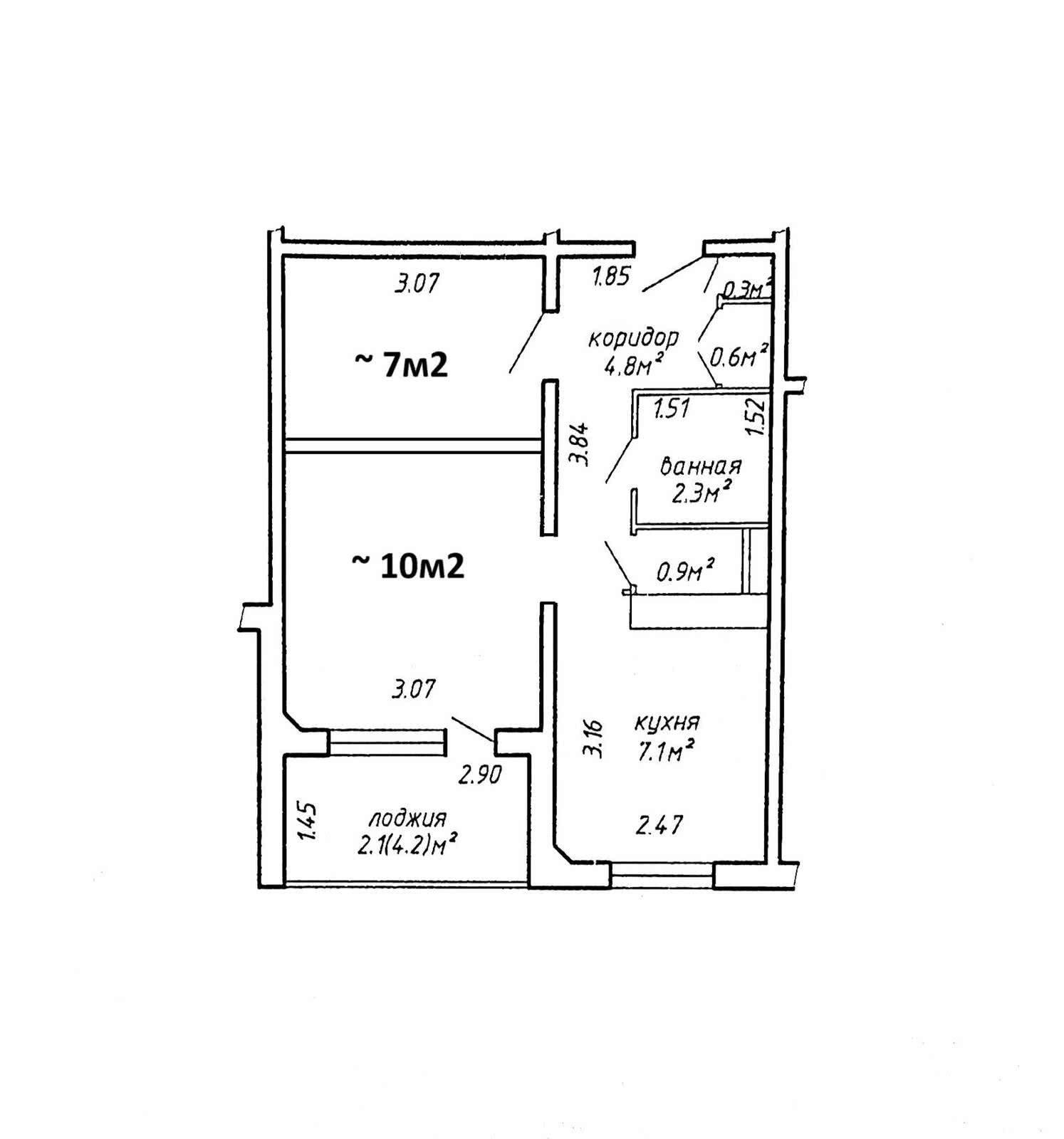 Купить 1-комнатную квартиру в Минске, ул. Рафиева, д. 78, 59000 USD, код: 1025022 - фото 3