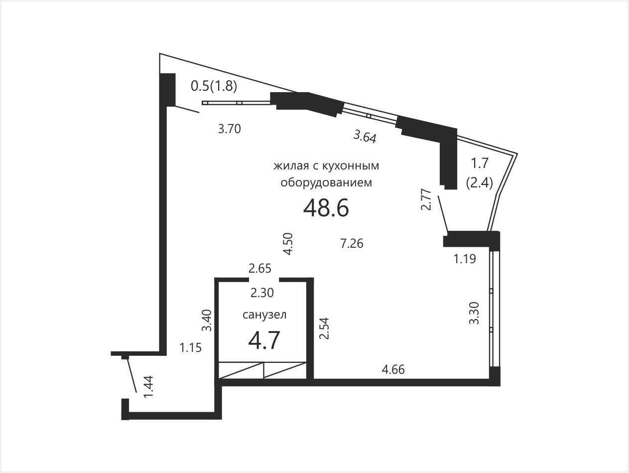 Продажа 3-комнатной квартиры в Минске, ул. Белградская, д. 16, 109000 USD, код: 1012482 - фото 2