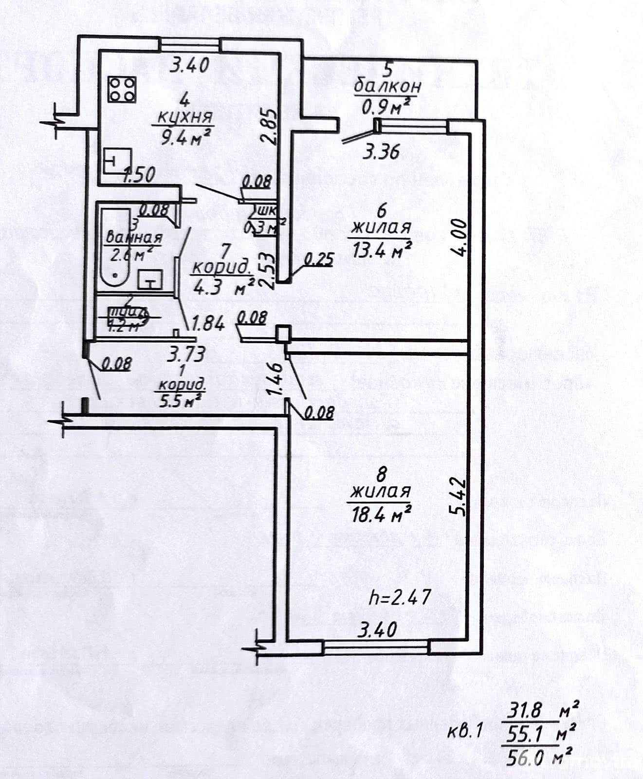 Цена продажи квартиры, Пальминка, ул. Молодёжная, д. 3