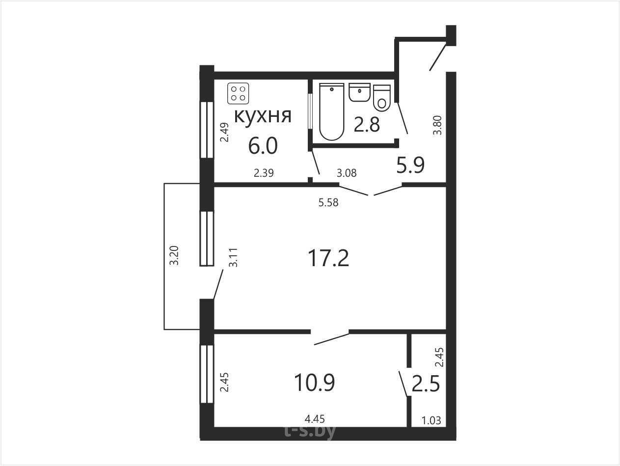 квартира, Минск, пр-т Независимости, д. 52 на ст. метро Площадь Победы