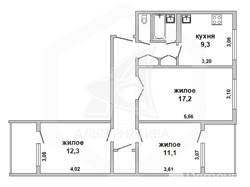 Стоимость продажи квартиры, Брест, ул. Дубровская