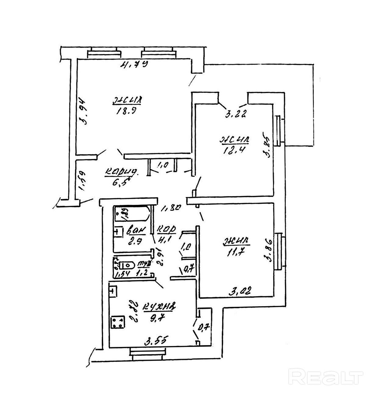 продажа квартиры, Малиновка, ул. Центральная, д. 3