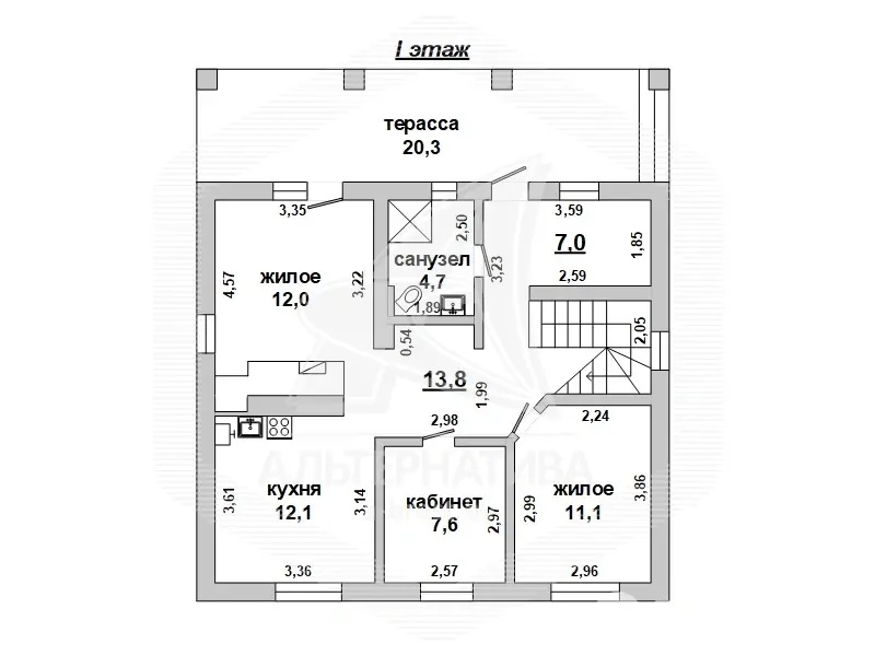 Продажа 2-этажной дачи в Вымпел УВД Брестская область, 125000USD, код 182309 - фото 30