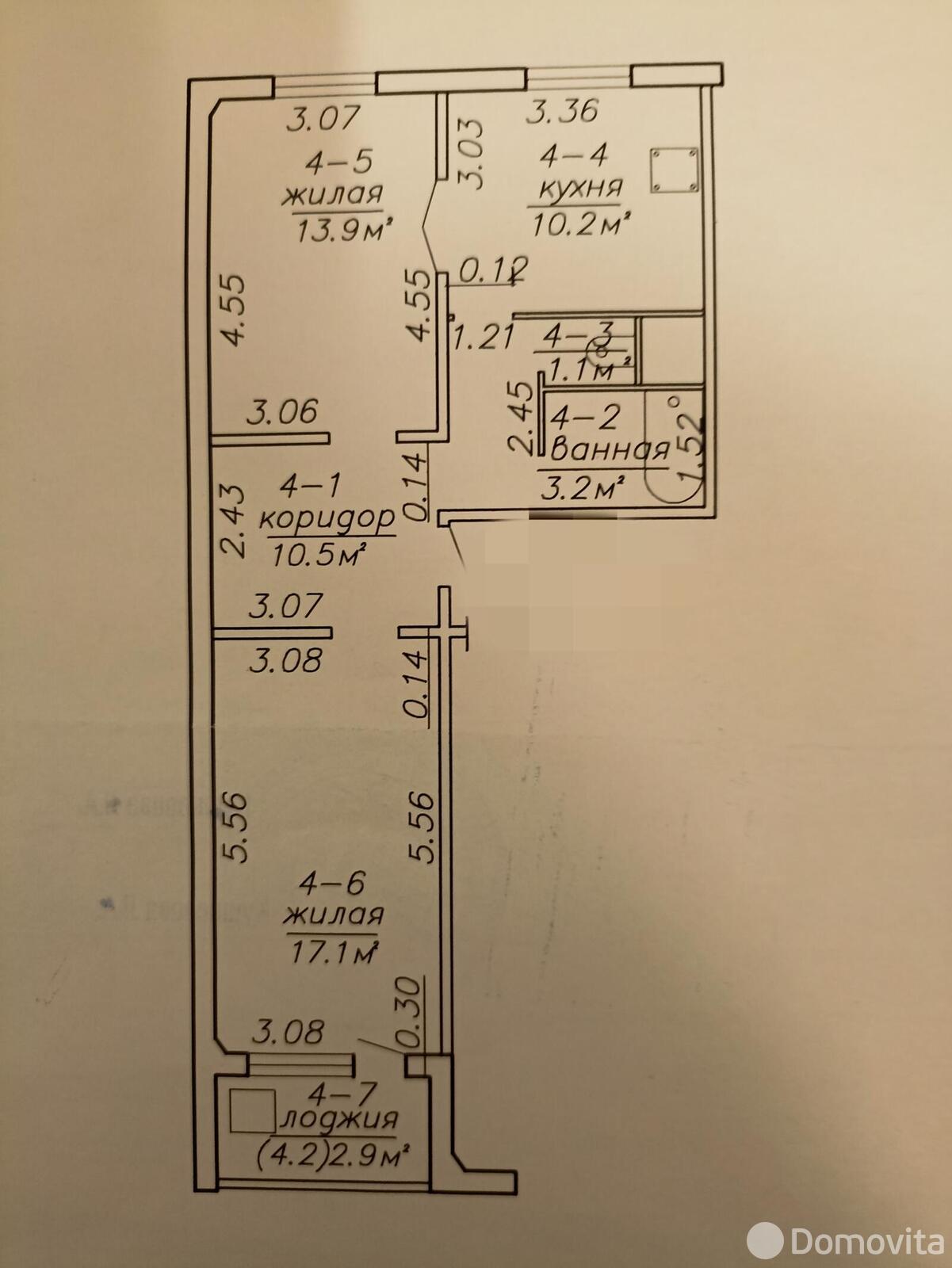 Купить 2-комнатную квартиру в Минске, ул. 50 лет Победы, д. 3Б, 103000 USD, код: 1058382 - фото 2