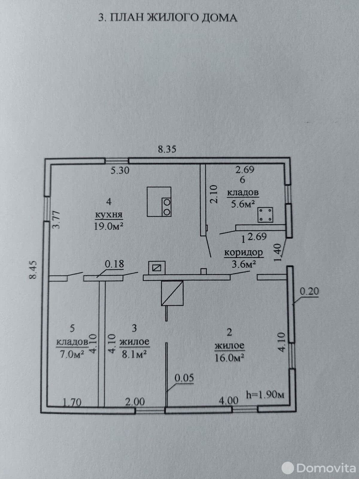 Продажа 1-этажного дома в Гольшанах, Гродненская область пер. Кляшторный, д. 5, 4000USD, код 636884 - фото 3