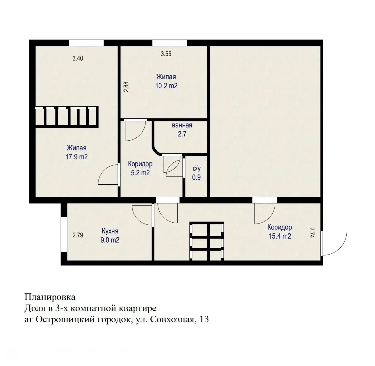 Продажа комнаты в Острошицком Городке, ул. Совхозная, д. 13, цена 43900 USD, код 7427 - фото 31