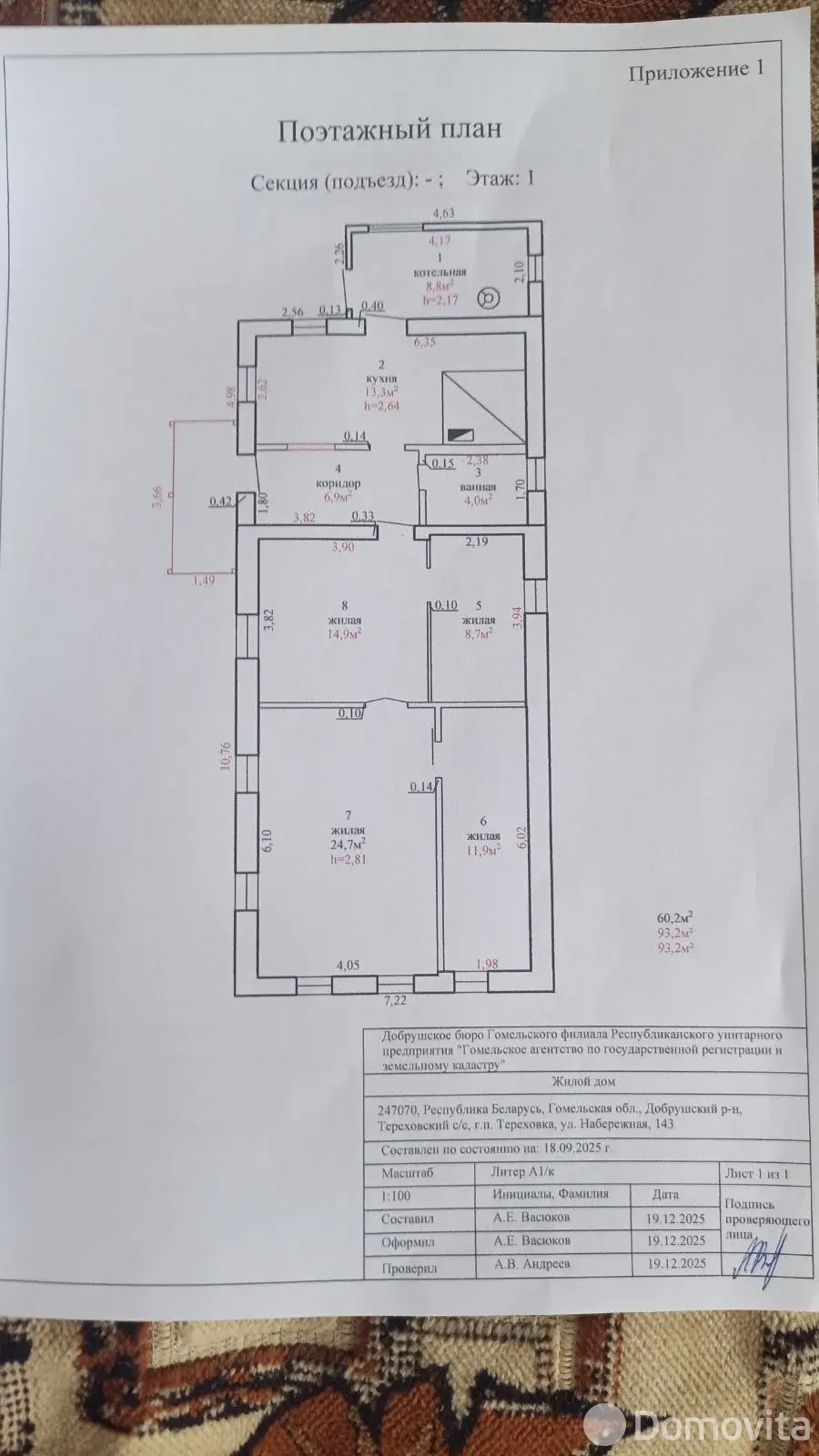 Цена продажи дома, Тереховка, ул. Набережная